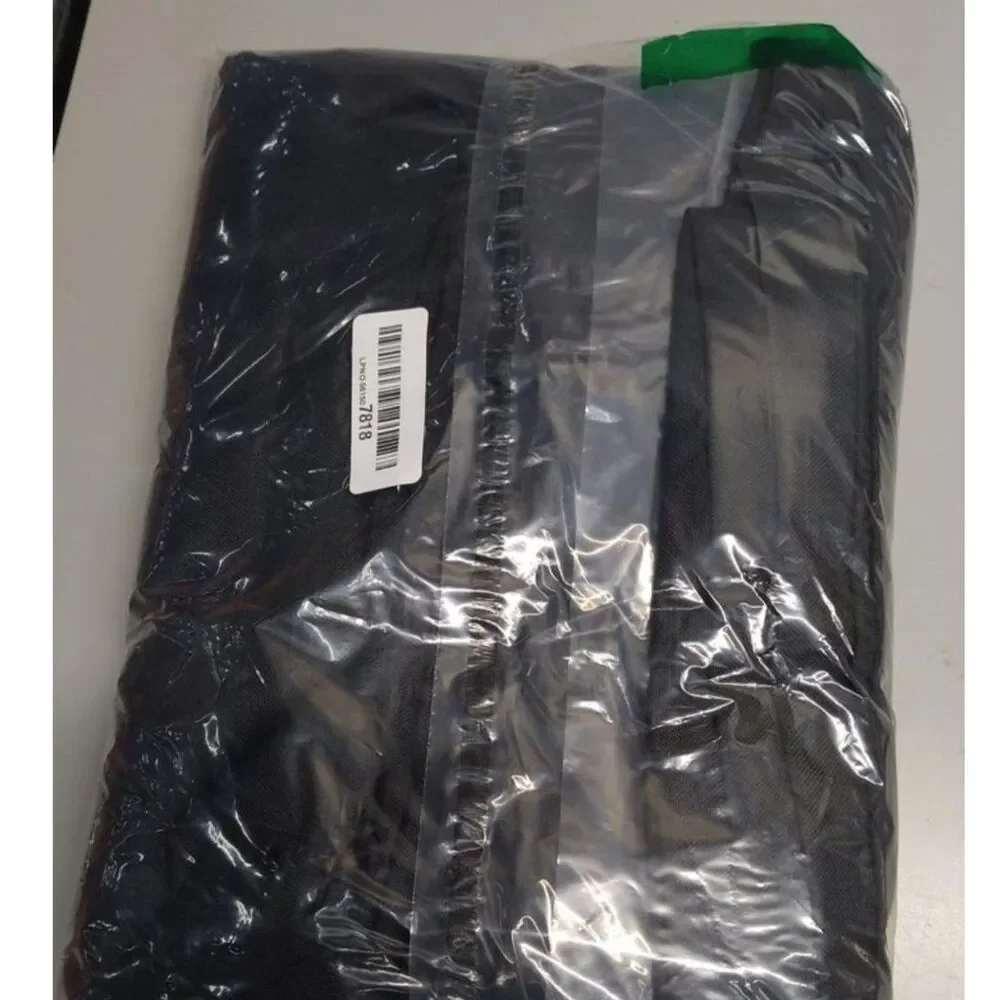 Brand New Nanspring Black Linen Semi-Sheer Light-Filtering Curtains – Set of 2